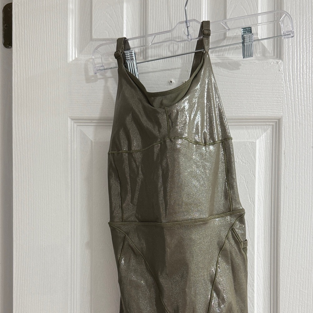 Adidas IVY PARK Shimmering Olive Green  Sleeveless unitard